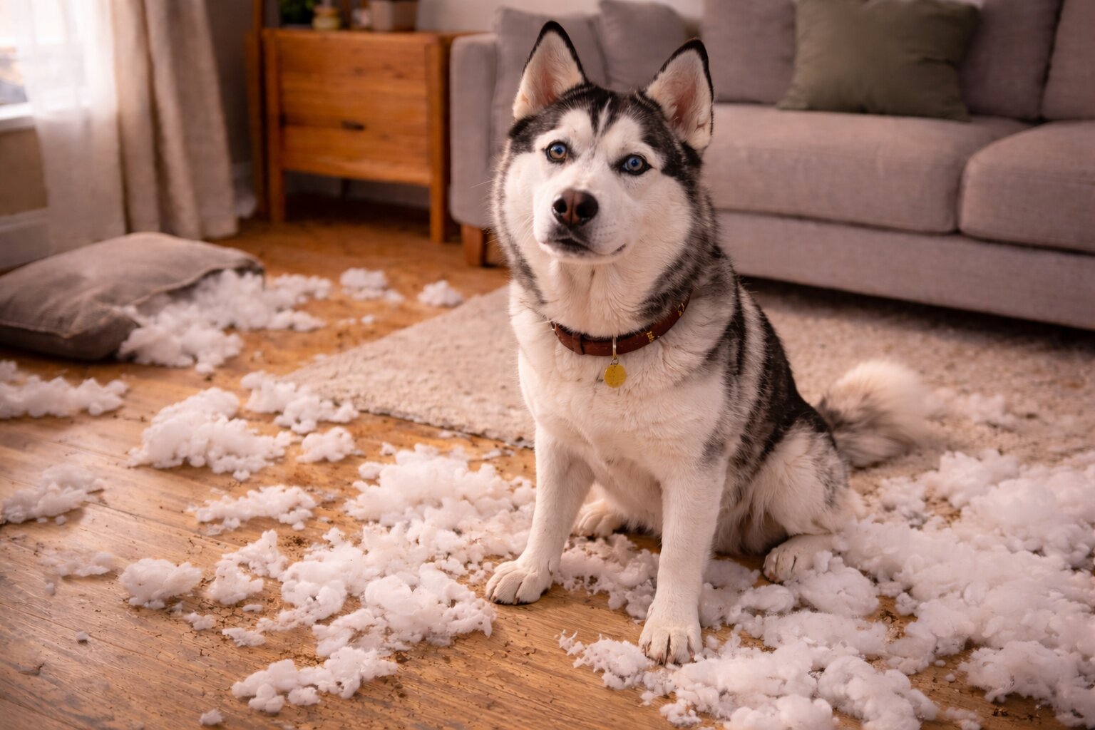Mon chien détruit tout quand il est seul